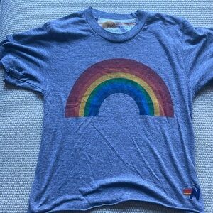 XS aviator nation T-shirt, gray with rainbow used but good condition